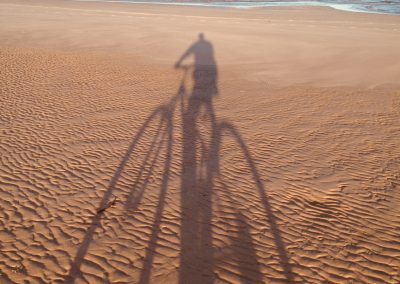 Coonarr Beach Shadows by Neville Clark